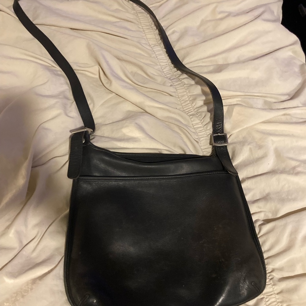 Coach Black Leather Satchel